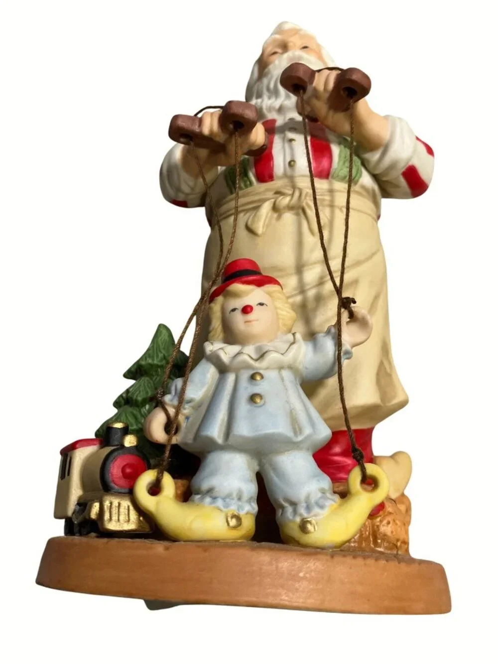 Santas Puppet Show Figurine Home Interiors Collectible Holiday Decor 1997